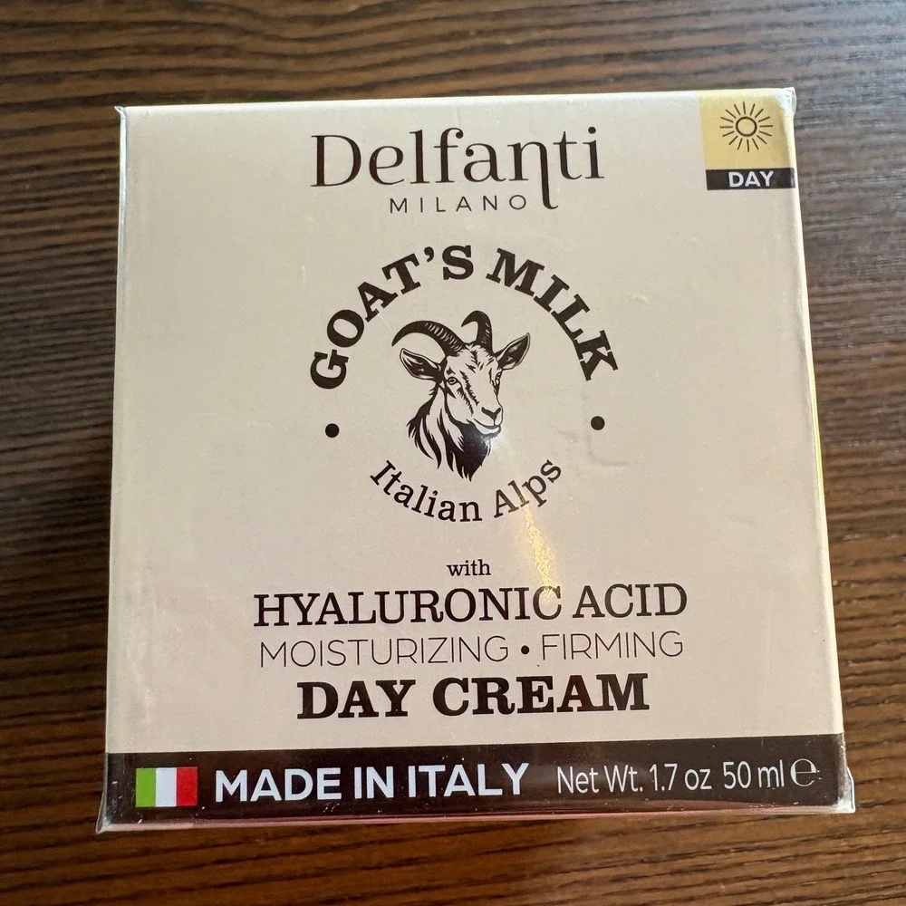 Delfanti Milano Day Cream Unisex 1.7oz White New‎ Goat's Milk Hyaluronic Acid